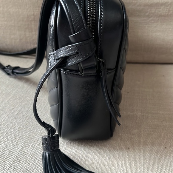 Saint Laurent YSL Lou Matelassé Calfskin Leather Camera Bag in Nero - Picture 14 of 15